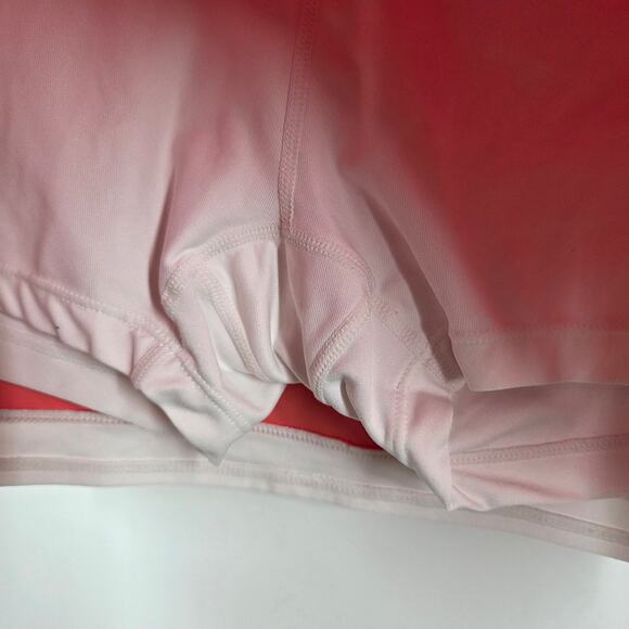 NIKE Dri-Fit Tennis Skort Peach Grey Tag M 350957 Cute Side Slit Split Golf - Picture 3 of 7